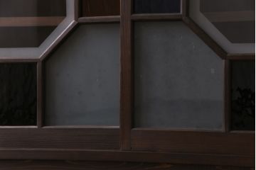 ラフジュ工房オリジナル　アンティーク建具を利用した大正ロマン香る収納棚(キャビネット、戸棚)(1)