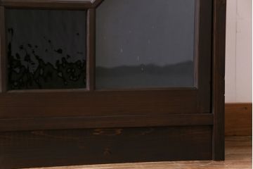 ラフジュ工房オリジナル　アンティーク建具を利用した大正ロマン香る収納棚(キャビネット、戸棚)(1)