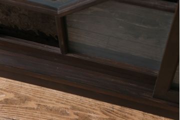 ラフジュ工房オリジナル　アンティーク建具を利用した大正ロマン香る収納棚(キャビネット、戸棚)(2)