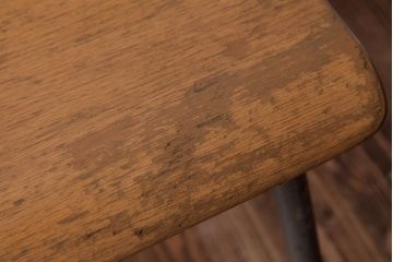 ヴィンテージ家具　イギリスビンテージ　シンプルな作りが取り入れやすいスクールチェア(ワークチェア)(3)