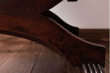 ヴィンテージ家具　フランスビンテージ　レザーが格好いいアームチェア(1人掛けソファ、椅子)