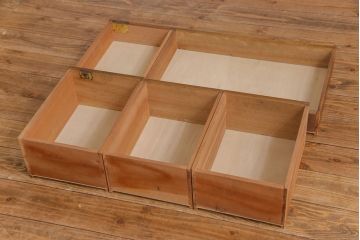 レトロ家具　昭和レトロ　温もりと懐かしさ溢れる薄型ワークデスク(片袖机、在宅ワーク、在宅用)