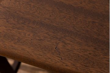 レトロ家具　昭和レトロ　温もりと懐かしさ溢れる薄型ワークデスク(片袖机、在宅ワーク、在宅用)