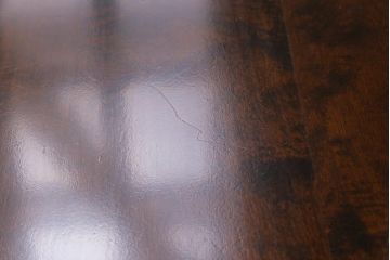 中古　北海道民芸家具　深みのある質感と作りの良さが魅力のローテーブル(座卓、リビングテーブル)(1)