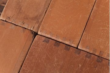 アンティーク雑貨　昭和レトロ　大きな積み木セット【マルチ/15ヶ組】(飾り台、花台、ディスプレイ雑貨)