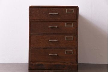 レトロ家具　昭和中期　レトロな佇まいが味わい深い小引き出し(小物収納)