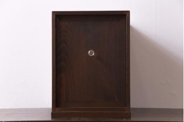 アンティーク雑貨　和製アンティーク　大正昭和初期　倹飩式扉のついた収納箱(収納棚)