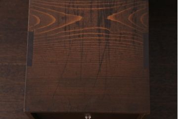 アンティーク雑貨　和製アンティーク　大正昭和初期　倹飩式扉のついた収納箱(収納棚)