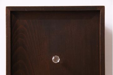 アンティーク雑貨　和製アンティーク　大正昭和初期　倹飩式扉のついた収納箱(収納棚)