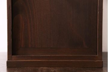 アンティーク雑貨　和製アンティーク　大正昭和初期　倹飩式扉のついた収納箱(収納棚)