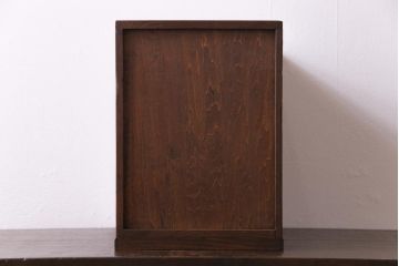 アンティーク雑貨　和製アンティーク　大正昭和初期　倹飩式扉のついた収納箱(収納棚)