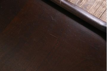中古　北海道民芸家具　HM692 シックな色合いが上品な片肘付き座椅子(2)