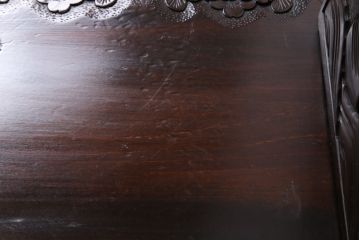 中古　伝統工芸　華やかさが際立つ軽井沢彫りのダイニングチェア(3)