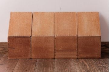 アンティーク雑貨　昭和レトロ　大きな積み木セット【マルチ/16ヶ組】(飾り台、花台、ディスプレイ雑貨)