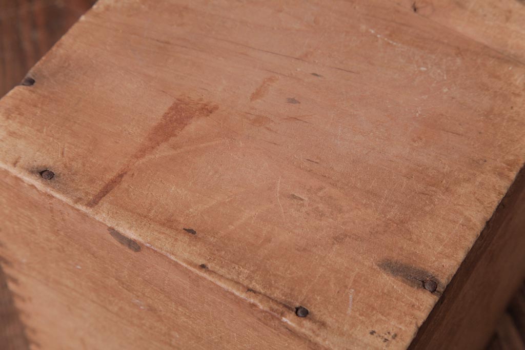 アンティーク雑貨　昭和レトロ　大きな積み木セット【四角形/10ヶ組】(飾り台、花台、ディスプレイ雑貨)