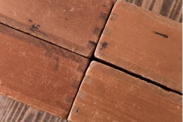 アンティーク雑貨　昭和レトロ　大きな積み木セット【マルチ/16ヶ組】(飾り台、花台、ディスプレイ雑貨)(1)