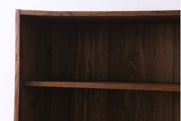 アンティーク家具　和製アンティーク　杉無垢材　素朴な木味が魅力的なオープンラック(飾り棚、本棚)