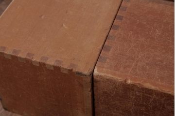 アンティーク雑貨　昭和レトロ　大きな積み木セット【マルチ/11ヶ組】(飾り台、花台、ディスプレイ雑貨)(1)