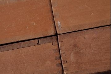 アンティーク雑貨　昭和レトロ　大きな積み木セット【マルチ/16ヶ組】(飾り台、花台、ディスプレイ雑貨)(2)