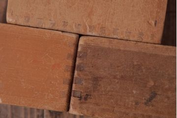 アンティーク雑貨　昭和レトロ　大きな積み木セット【マルチ/16ヶ組】(飾り台、花台、ディスプレイ雑貨)(2)