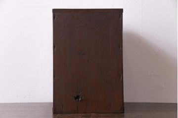 レトロ家具　昭和初期　古い木の質感が味わい深いレトロな小引き出し(小物収納、卓上収納)