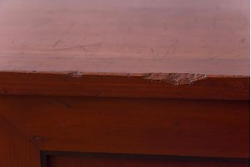 アンティーク家具　昭和初期　ヒノキ材　和の趣き溢れる上品な箪笥ローボード(収納棚、引き出し、リビングボード)