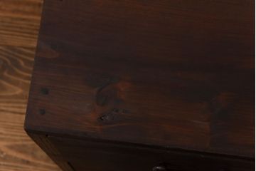 レトロ家具　昭和中期　桐材　レトロで素朴な箪笥ローチェスト(衣装箪笥、引き出し、桐箪笥、桐たんす)(1)