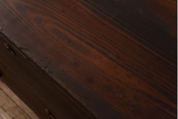 レトロ家具　昭和中期　桐材　レトロで素朴な箪笥ローチェスト(衣装箪笥、引き出し、桐箪笥、桐たんす)(2)