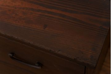 レトロ家具　昭和中期　桐材　レトロで素朴な箪笥ローチェスト(衣装箪笥、引き出し、桐箪笥、桐たんす)(2)