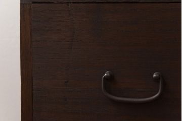 レトロ家具　昭和中期　桐材　レトロで素朴な箪笥ローチェスト(衣装箪笥、引き出し、桐箪笥、桐たんす)(2)