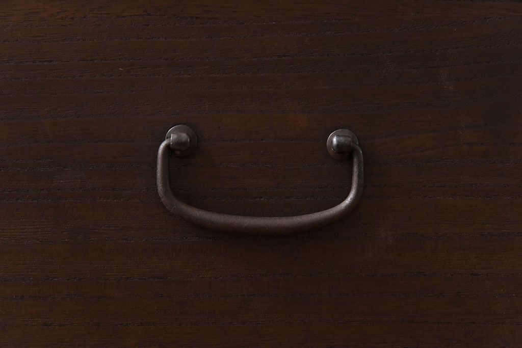 レトロ家具　昭和中期　桐材　レトロで素朴な箪笥ローチェスト(衣装箪笥、引き出し、桐箪笥、桐たんす)(2)