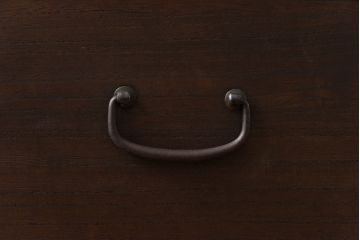 レトロ家具　昭和中期　桐材　レトロで素朴な箪笥ローチェスト(衣装箪笥、引き出し、桐箪笥、桐たんす)(2)