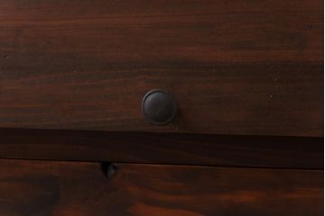 アンティーク家具　リメイク品　前面松材　古材の風合いが味わい深いパタパタ扉のキャビネット(戸棚、下駄箱、収納棚)