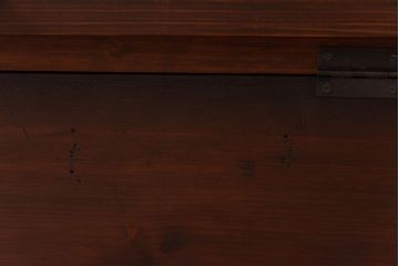 アンティーク家具　リメイク品　前面松材　古材の風合いが味わい深いパタパタ扉のキャビネット(戸棚、下駄箱、収納棚)(2)