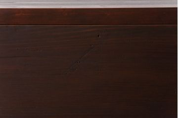 アンティーク家具　リメイク品　前面松材　古材の風合いが味わい深いパタパタ扉のキャビネット(戸棚、下駄箱、収納棚)(3)