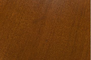 ビンテージ　神戸洋家具　組み立て式　凝った取っ手がシックな印象を与えるナラ材のワークデスク(両袖机、在宅ワーク、在宅用)