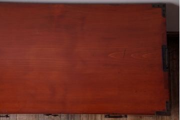 アンティーク家具　昭和初期　ヒノキ材　上品な雰囲気あふれる箪笥ローボード(チェスト、リビングボード、衣装箪笥)