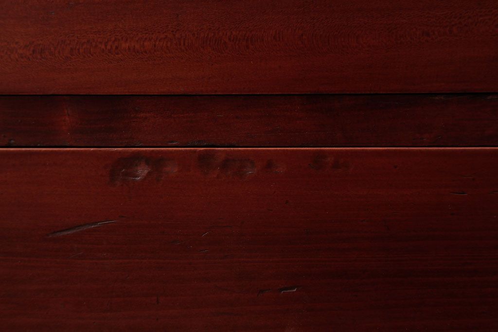 アンティーク家具　昭和初期　ヒノキ材　上品な雰囲気あふれる箪笥ローボード(チェスト、リビングボード、衣装箪笥)