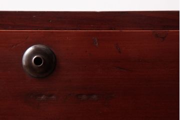 アンティーク家具　昭和初期　ヒノキ材　上品な雰囲気あふれる箪笥ローボード(チェスト、リビングボード、衣装箪笥)