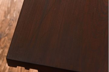 和製アンティーク　リメイク　ケヤキ材一枚板　味のある座面が魅力の鉄脚ベンチ(板座チェア、椅子)