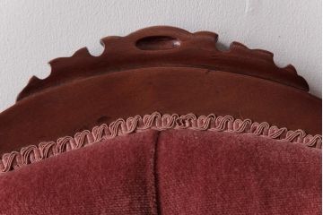 アンティーク家具　フランスアンティーク　マホガニー材　チッペンデール様式　優雅な佇まいのアームチェア(1人掛けソファ)