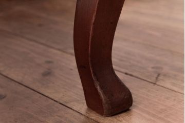 アンティーク家具　フランスアンティーク　マホガニー材　チッペンデール様式　優雅な佇まいのアームチェア(1人掛けソファ)