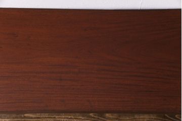 和製アンティーク　クスノキ材一枚板　味のある古材をリメイクした鉄脚ベンチ(板座チェア、ディスプレイ台)