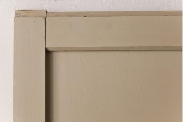 ペイント家具　レトロなペイントカラーが魅力の板戸2枚セット(引き戸、建具)