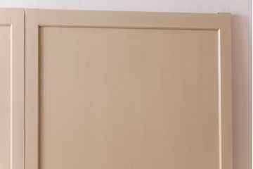 ペイント家具　レトロなペイントカラーが魅力の板戸2枚セット(引き戸、建具)