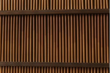昭和中期　竹の桟が風情を漂わせるアンティーク御簾戸(簾戸、簀戸、葭戸、夏障子、夏戸、葦戸)2枚セット