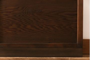 昭和中期　幅狭　竹の桟が風情を漂わせるアンティーク御簾戸(簾戸、簀戸、葭戸、夏障子、夏戸、葦戸)4枚セット