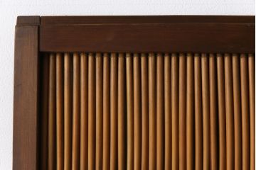 昭和中期　幅狭　竹の桟が風情を漂わせるアンティーク御簾戸(簾戸、簀戸、葭戸、夏障子、夏戸、葦戸)4枚セット