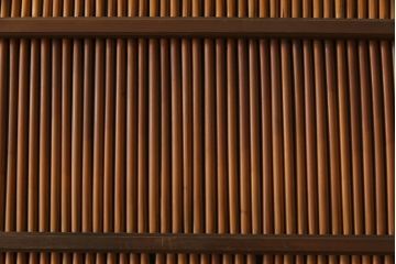 昭和中期　幅狭　竹の桟が風情を漂わせるアンティーク御簾戸(簾戸、簀戸、葭戸、夏障子、夏戸、葦戸)4枚セット