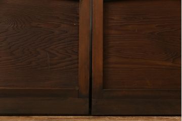 昭和中期　幅狭　竹の桟が風情を漂わせるアンティーク御簾戸(簾戸、簀戸、葭戸、夏障子、夏戸、葦戸)4枚セット